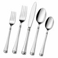 Besteckset 5-teilig 16-23 cm Edelstahl Silber spiegelpoliert klassischer Tischgebrauch