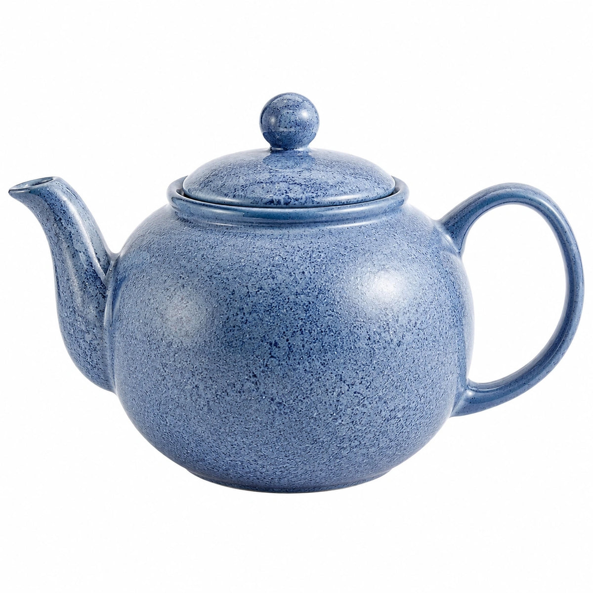 Teekanne 1.20 L Keramik Blau mit Deckel für Tee
